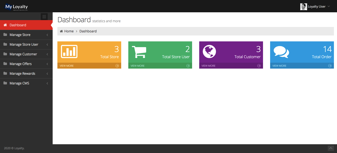 Admin Panel for Store Owner